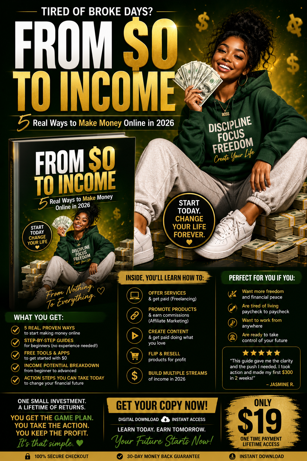 FROM $0 TO INCOME: 5 Real Ways to Make Money Online in 2026