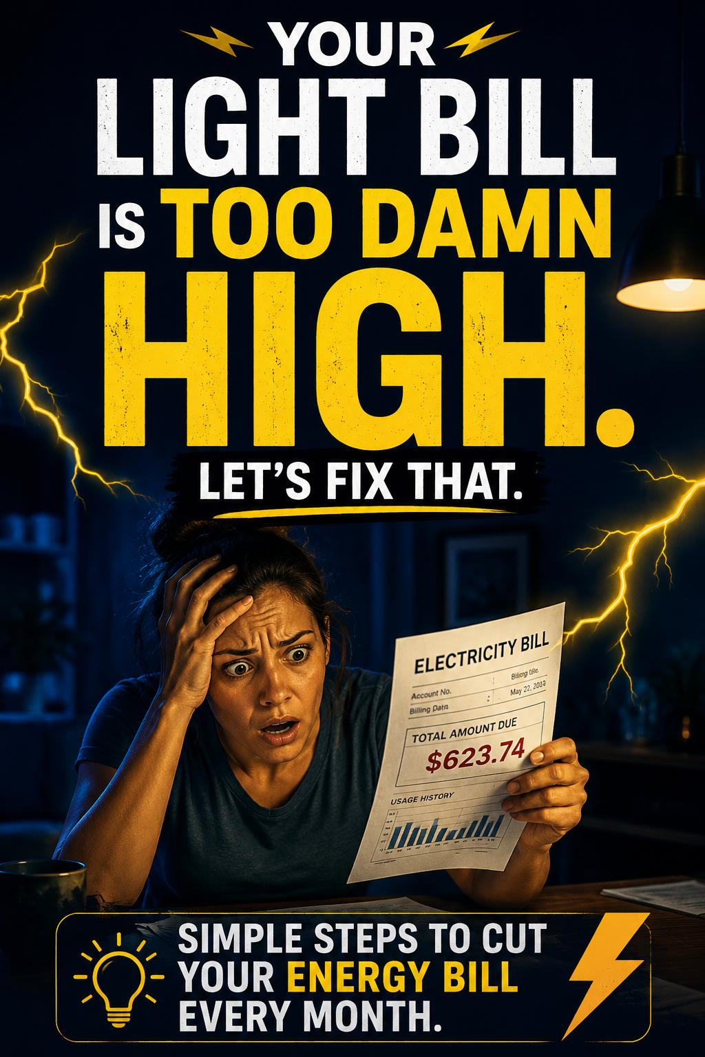 Your Light Bill Is Too Damn High. Let's Fix That."